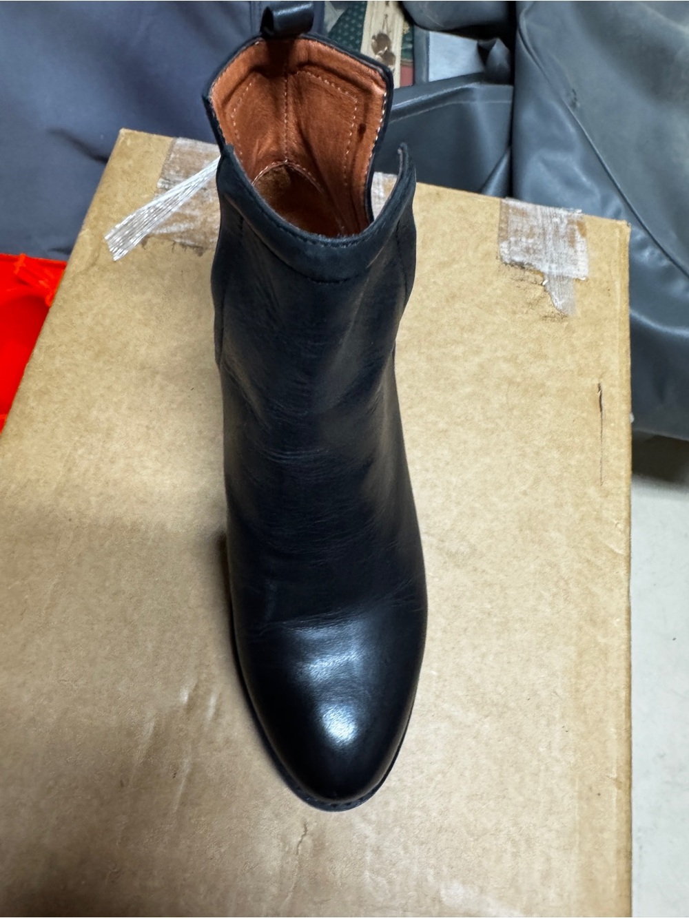 Jeffrey Campbell Black Leather Pointed Toe Ankle Bootie great for stampede